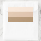 Brown Ombre Striped Rechthoekige Sticker (Tas)