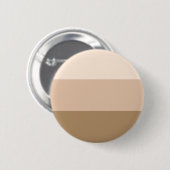 Brown Ombre Striped Ronde Button 5,7 Cm (Voorkant /achterkant)