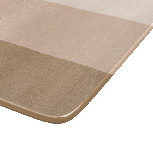 Brown Ombre Striped Snijplank (Hoek)