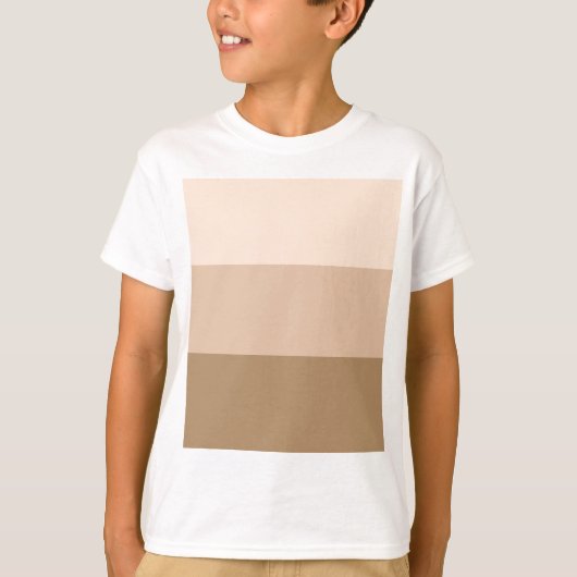 Brown Ombre Striped T-shirt (Voorkant)