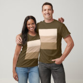 Brown Ombre Striped T-shirt (Unisex)