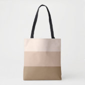 Brown Ombre Striped Tote Bag (Voorkant)