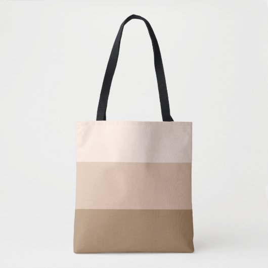 Brown Ombre Striped Tote Bag (Voorkant)