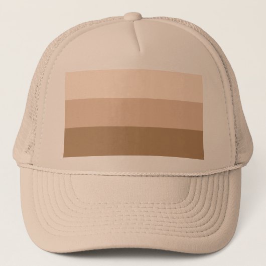 Brown Ombre Striped Trucker Pet (Voorkant)