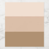 Brown Ombre Striped Wijn Etiket (Enkel label)