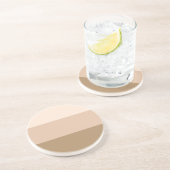 Brown Ombre Striped Zandsteen Onderzetter (Zijkant)