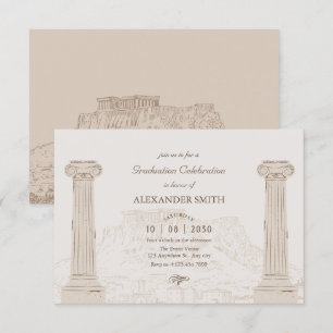 Brown oude architectuur afstuderen kaart