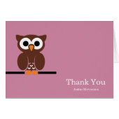 Brown Owl Girly Bedankt (Voorkant Horizontaal)