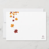 Brown Owl Invitation Kaart (Achterkant)