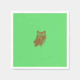 Brown Owl Paper Napkins Servet
