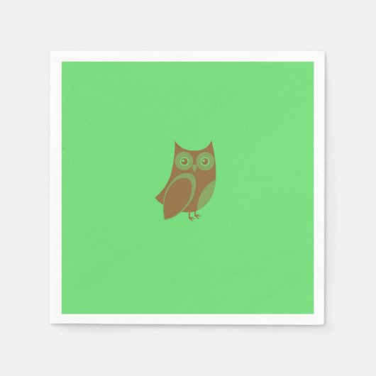 Brown Owl Paper Napkins Servet (Voorkant)