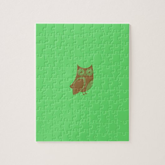 Brown Owl Photo Puzzle Legpuzzel (Verticaal)