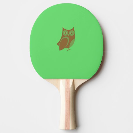 Brown Owl Ping Pong Paddle Tafeltennisbatje (Voorkant)