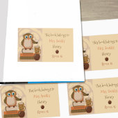 Brown Owl Teacher Classroom Library Sticker