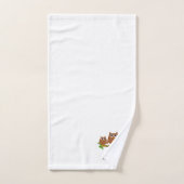 Brown Owls Design Monogrammed Bad Handdoek (Handdoek)