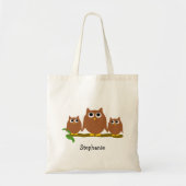 Brown Owls Design op Maat Tote Bag (Voorkant)