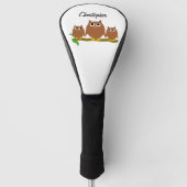 Brown Owls Design Personalised Golfheadcover (Voorkant)