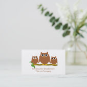 Brown Owls Design Visitekaartje (Staand voorkant)