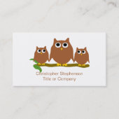 Brown Owls Design Visitekaartje (Voorkant)