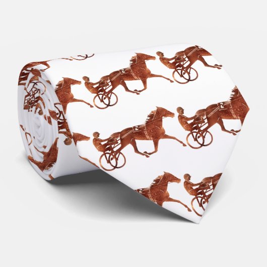 Brown Pacer Silhouette Stropdas (Opgerold)