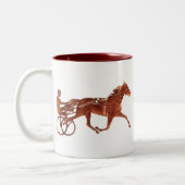 Brown Pacer Silhouette Tweekleurige Koffiemok (Links)