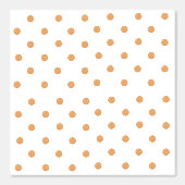 Brown Paint Streak Polka Dot Wallpaper Behang (Voorkant)
