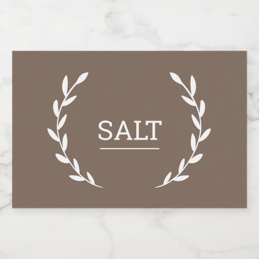 Brown pantry labels, organization labels voedselcontainer etiket (Enkel label)