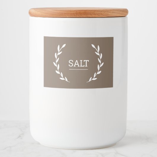 Brown pantry labels, organization labels voedselcontainer etiket (Voorkant)