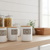 Brown pantry labels, organization labels voedselcontainer etiket