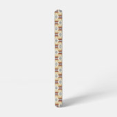 Brown Pattern in #faf3e0, #c9a66b, #7d1d1d, #646e7 Samsung Galaxy Hoesje (Linkerkant)