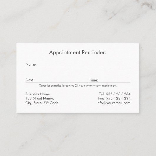 Brown Paw Hond Wandelen Huisdier Zittende Dierenar Afsprakenkaartje (Achterkant)