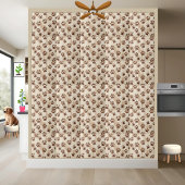 Brown Paw Print Tegel Tegeltje