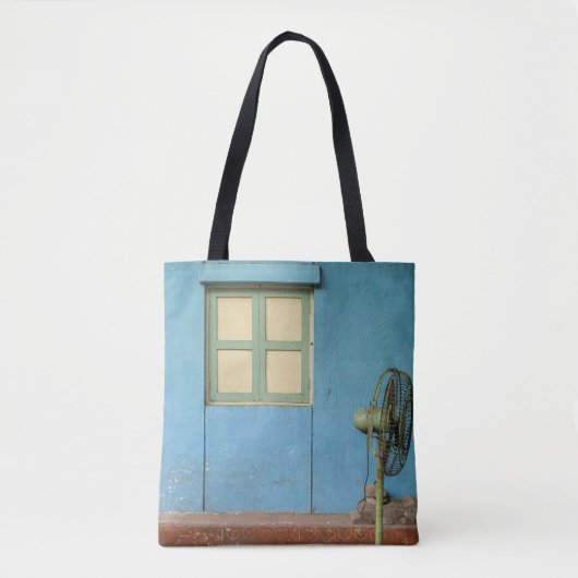 BROWN PEDESTAL FAN TOTE BAG (Voorkant)