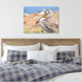 Brown Pelican Canvas Afdruk (Insitu (Slaapkamer))