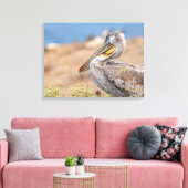 Brown Pelican Canvas Afdruk (Insitu (Woonkamer))