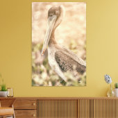 Brown Pelican Canvas Afdruk (Insitu (Woonkamer))