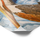 Brown Pelican Foto Afdruk (Hoek)