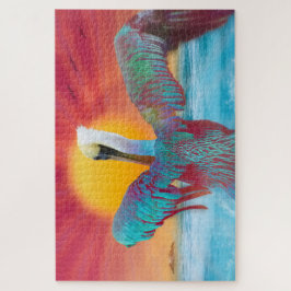 Brown Pelican ISLAND SUNSET Legpuzzel