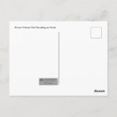 Brown Pelican Pair die op poten staat Briefkaart (Achterkant)