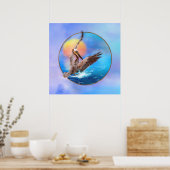 Brown Pelican SUN KISSED PELICANS ISLAND Poster (Keuken)