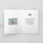 Brown Pelican Vaderdag Kaart (Binnen)