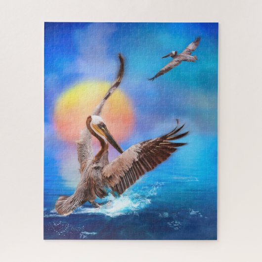 Brown Pelicans SUN KISSED ISLAND Legpuzzel (Verticaal)