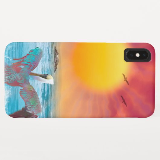 Brown Pelicans SUN KISSED PELICANS Case-Mate iPhone Case (Achterkant (horizontaal))