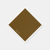 Brown Personalized Name Servet (Hoek)