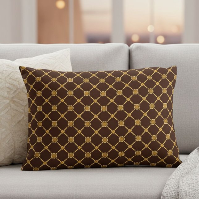 brown pillow,  modern pillow, elegant pillow accent kussen (Creator heeft geüpload)