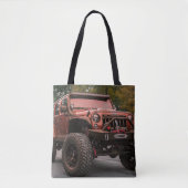 Brown Pimped Sports Utility Vehicle on a Tote Bag (Voorkant)