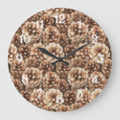 Brown Pine Cones Bridal Shower Grote Klok (Voorkant)