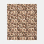 Brown Pine Cones Nature Birthday Fleece Deken (Voorkant)