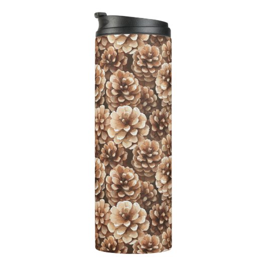 Brown Pine Cones Thermosbeker (Geroteerd rechts)