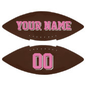 BROWN PINK EN WHITE Custom Football (Panelen)